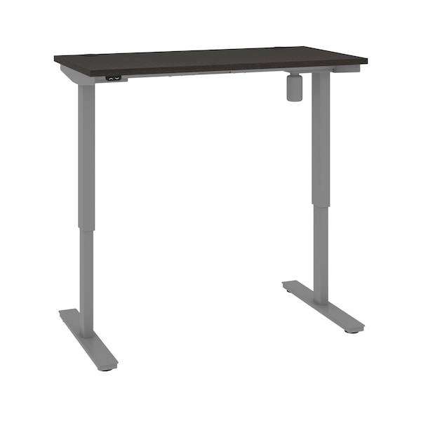 Bestar Upstand 24 x 48 Standing Desk in deep grey